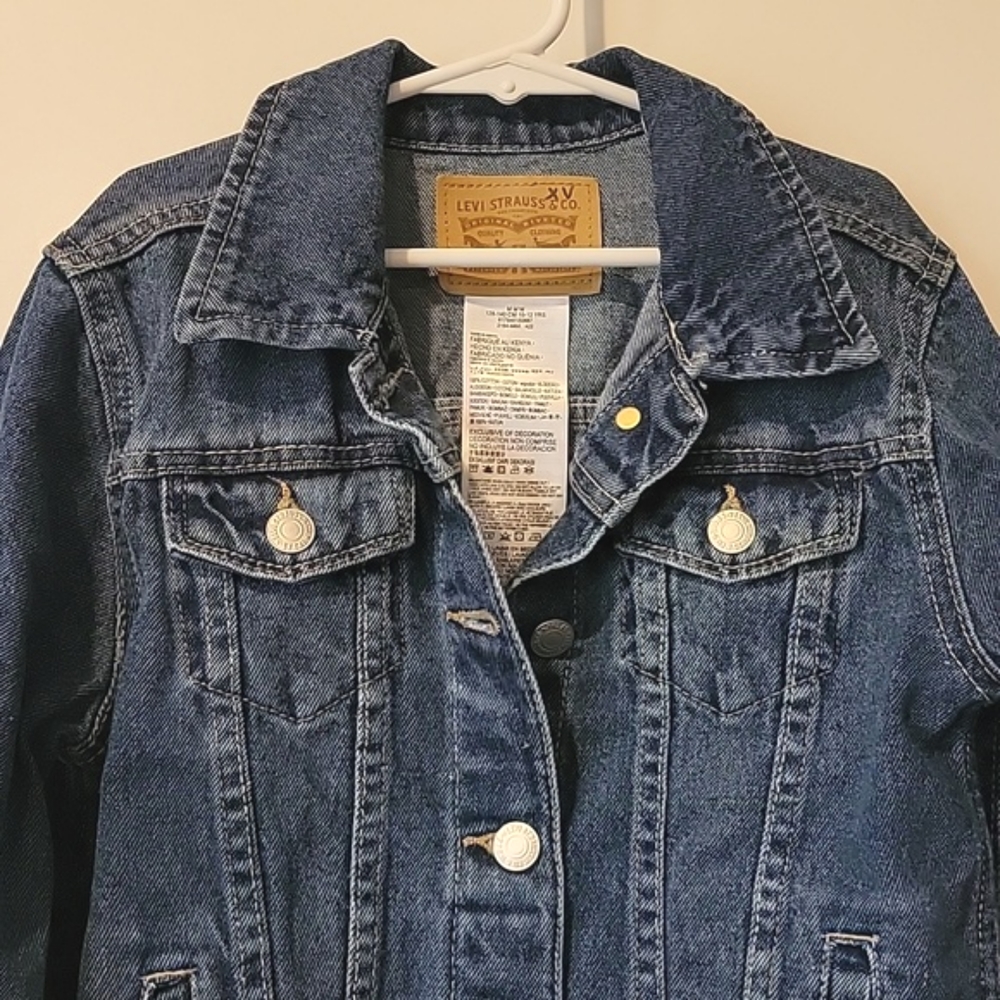 🍃 Levi Strauss & Co Juniors jacket Sz M - Picture 2 of 9